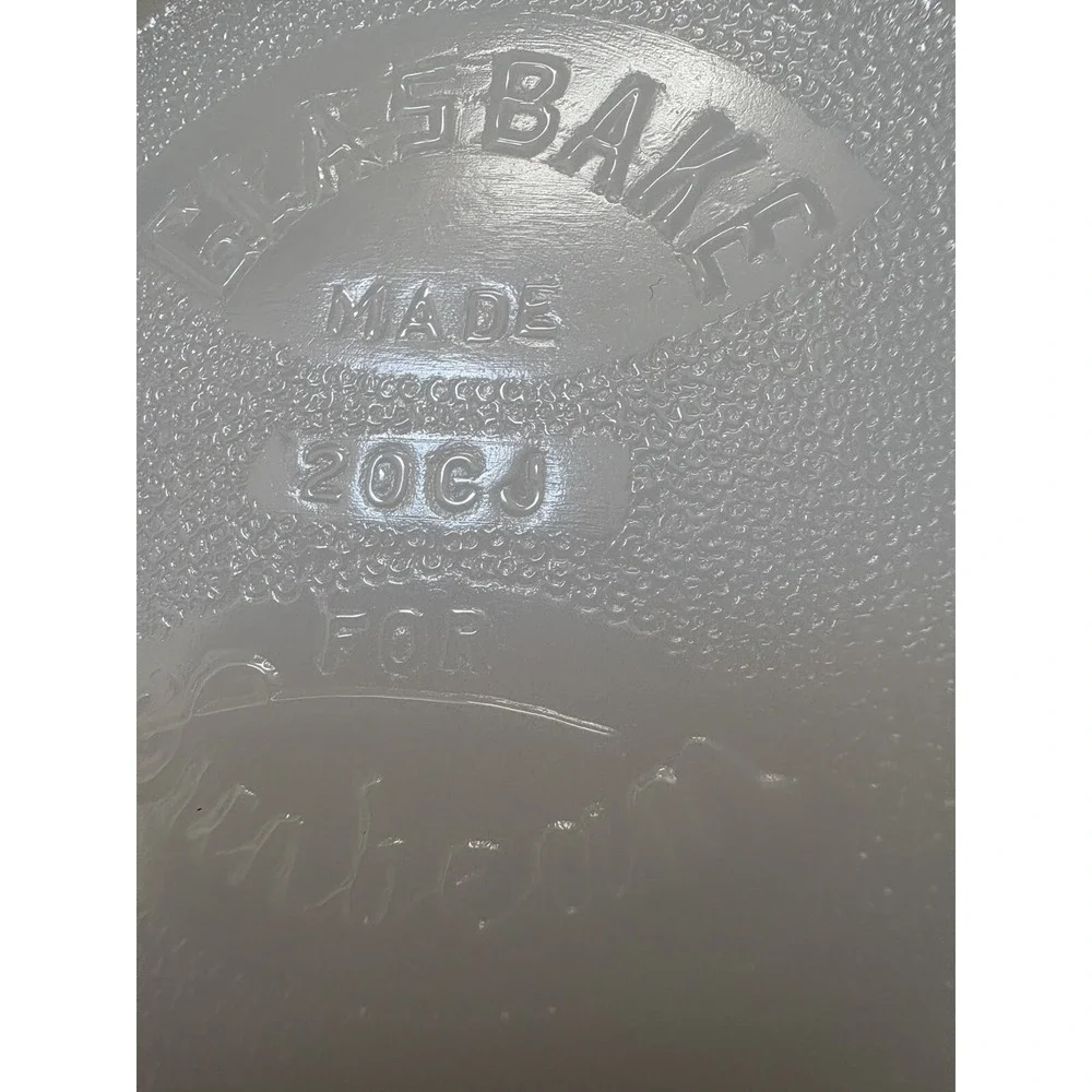 Vintage‎ Glasbake Made For Sunbeam #16, 20CJ Medium Milk Glass Mixing Bowl